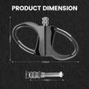 Keychain Lighter, Permanent Match, Permanent Match Keychains, Reusable Fire Starter Key Ring, Hidden Forever Lighter Keychain, For Outdoor Survival Gift for Men, Mini Waterproof Lighters