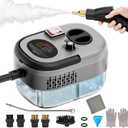 2500W Handheld Steam Cleaner,Portable Car Steamer For Auto Detailing,High-Temperature and Pressure Steam Cleaner For Home, Steam Cleaning Machine for Furniture,Kitchen,Grout,Floor,Tile (Gray)