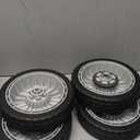 4 Pack Lawn Mower Wheels, HRR216K9VKAA Wheels, Fit for Honda HRR216 HR215 HRT216 HRB215 HRR2168vka etc 21 Inch Lawn Mower,2 Rear Wheels 42710-VE2-M02ZE, 2 Front Wheels 44710-VL0-L02ZB 