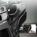 PBYMT Side Wings Air Deflectors, Fairing Side Wing Windshield, Black Adjustable Wind Deflectors Compatible for 2014-2024 Harley Electra Glide Street Glide Tri Glide Ultra Limited Fairing Side Shield