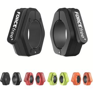 Forcefree+ Barbell Clips (Pair), Barbell Clamps, Quick Release Olympic Barbell Clamps with Anti Slip TPR Grip, Barbell Collars for Secure Weightlifting & Powerlifting (Black)