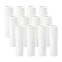 PATIKIL 3.5 Inch Tall Candle Covers Sleeves, 12Pcs Plastic E12 Chandelier Socket Sleeves Drip Candle Socket Covers Bulb Light Base Holder for Crystal Candle Lamps, White