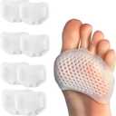 Toe Pads Ball of Toe Cushions Metatarsal Pads Ball of Foot Pads Callus Foot Pain Relief Bunion Forefoot Cushioning Relief Women (Wide Strap)