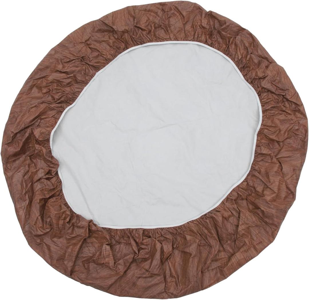 PVC Tablecloth Tablecloths Table Cloth Picnic Table Covers with Elastic Dining Table Decor Fitted Round Tablecloth with Elastic Desktop Decor Table Decoration Printing Tablecloth