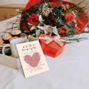 2 x Romantic Valentines Day Card Gifts for Husband Him, Men Women Valentines Day Gift, Birthday Gifts for Girlfriend Wife, Anniversary Card for Him Her, Husband Fiance Fiancee Valentine Gift (1015)