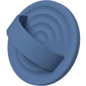 Magnetic Phone Ring Grip Holder, Silicone Finger Loop Grip, Compatible with MasSafe, Back of Phone for iPhone Pro Max/Plus/16/15/15/14/13/12 Series, Azure Blue