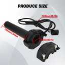 JFG Racing Electric Dirt Bike Throttle for Surron,Quick Response Nylon Twist Throttle Handle Tube for Ebike Sur Ron Light Bee X and S/Tuttio Soleil01/ E Ride Pro/MacFox/ 79Bike Falcon Pro Falcon GT