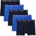 Calvin Klein Men's Cotton Stretch 5-Pack Boxer Brief, 5 Large. M