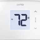 Sensi Lite Smart Thermostat, Programmable, WiFi, Easy DIY, Works With Alexa, ENERGY STAR Certified, ST25W, Most Systems C-Wire Not Required, C-Wire needed with Heat/Cool Only & Heat Pump System -White