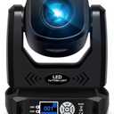 SHEHDS Moving Head Lights LED 100W Beam Effect 16 Degree 7 Dynamic & 6 Static Gobos 8 Colors Spotlights 6-Facet Prism DMX512 with RDM and Linear Focus Dj Stage Lights for Chrismas Wedding Party Dance
