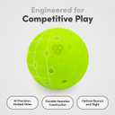 CRBN Pickleball - C40 Balls 6, 12, 100 Pack - Outdoor Pickleball Balls - Built for Durability & Precision - Roto-Molded 1-Piece Design (Neon Green)