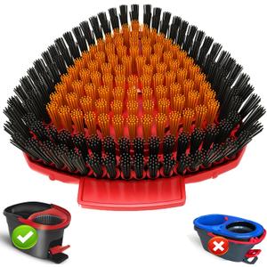 Upgraded Spin Mop Replace Scrub Brush Compatible with O Cedar EasyWring 1 Tank, Mop Replacement Scrubber Head Brush for Kitchen, Deck, Bathroom and Shower Floor Cleaning