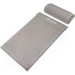 ProsourceFit Acupressure Mat and Pillow Set for Back/Neck Pain Relief and Muscle Relaxation Large