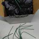 GREENTIME 12 Pcs Glitter Poinsettia 5.5" Artificial Flowers Christmas with Clips Stems Xmas Tree Ornaments for New Year Party Stairs Fireplace Porch Balcony Garden Church Wreath Decoration (Black)