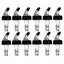12 Pack Measured Liquor Pour Spout, Liquor Bottle Pourers, Measure Pour Spout for Liquor Bottles, Bottle Pourers for Alcohol, Shot Pourer Cocktail Liquor Dispenser Bar Bartending Tool -2oz/60ml