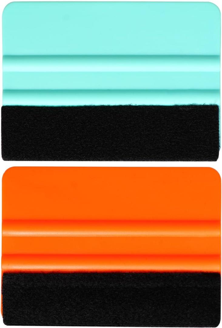 2PCS Squeegee for Vinyl 4 Inch Vinyl Squeegee Felt Squeegee Wallpaper Smoothing Tool Vinyl Wrap Squeegee for Car Vinyl Wrap Window Tint Wallpaper Decal Sticker