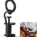 Magnetic Guitar Phone Holder, Adjustable Phone Mount for 6-8.8cm Thick Guitars/Ukulele, 360 Rotatable Magnetic Ring with 12 Magnets, Guitar Sheet Music Stand, Ideal for Digital Sheet Music