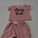 Rtnnsbbfcm Big Sister Little Sister Matching Outfits Short Sleeve Floral Shirts Shorts Sets Infant Toddler Summer Clothes (18-24 Months)