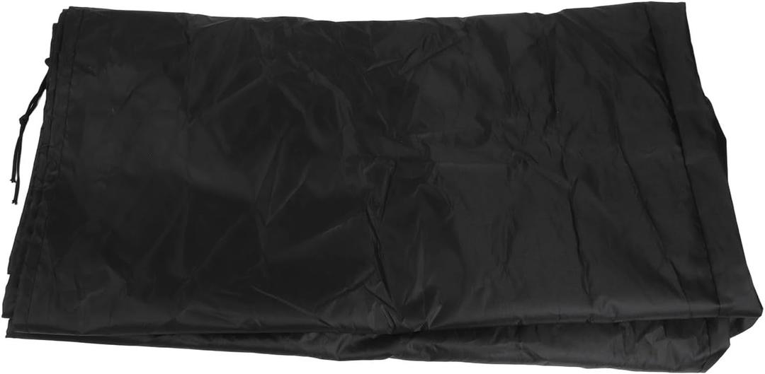 Heavy Duty 210D Oxford Outdoor Garden Storage Trunk Cover, Waterproof Weatherproof Protector With Adjustable Strap And Quick Release Buckle, Black, L130xW60xH71cm(M)