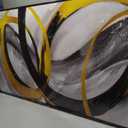 Abstract Canvas Wall Art Living Room - Black and Gold Wall Art - Large Picture Frames for Wall Size 29" x 59"