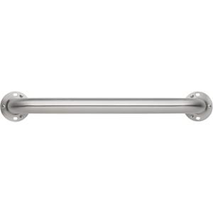 Homewerks 068 HW11224SS 24 Inch Bathroom Grab Bar with 1-1/2 Inch Diameter and Exposed Screws ADA Compliant - Brushed Stainless Steel