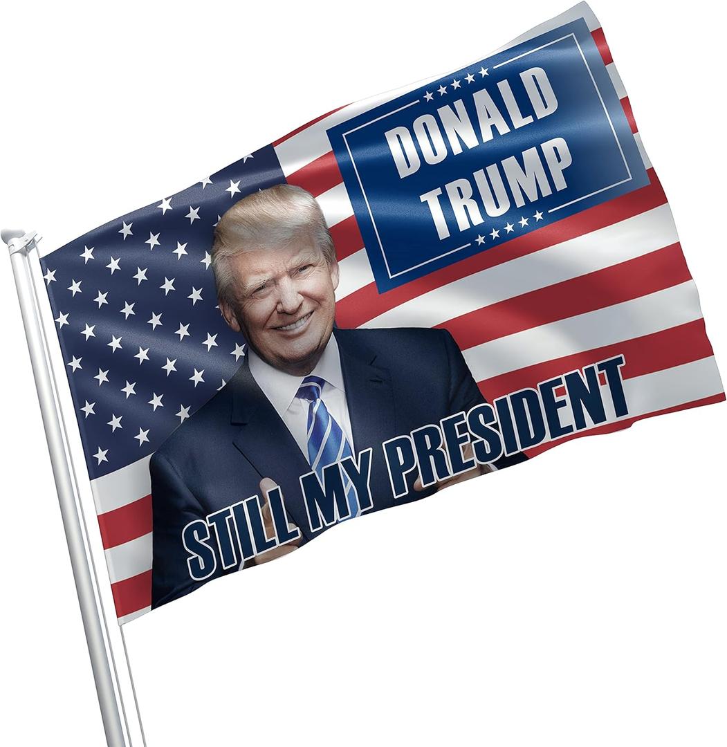 US United States of America President Trump USA 2024 MAGA Still My President Make America Great 3x5 feet Flag Banner Vivid Color Double Stitched Brass Grommets (Trump21) US United States of America President Trump USA 2024 MAGA Still My President Make America Great 3x5 feet Flag Banner Vivid Color Double Stitched Brass Grommets (Trump21)