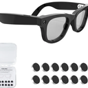 7Pcs LED Light Blocking Stickers Compatible with Ray-Ban Meta Wayfarer/Skyler/Headliner (Gen 2) & Oakley Meta HSTN Smart Glasses Accessories, Low-Tack Restickable Blackout LED Light Covers Sticker