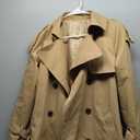 Cicy Bell Womens Long Trench Coat Double Breasted Classic Lapel Fall Overcoat with Belt (Small, Khaki)