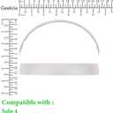 Geekria Plastic Headband Pad Compatible with Beats Solo 4 Headphones, Replacement Band Repair Part (White)