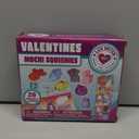 JOYIN 28 Packs Valentines Day Mochi Squishy Toy Gift Cards for Kids, Kawaii Mochi to Squeeze with Cards, Squishy Toy Stress Relief Fidget Toys for Kids Classroom Exchange Prizes Valentine Party Favor