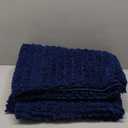 OLANLY Bathroom Rugs 59x35, Extra Soft Absorbent Chenille Bath Rugs, Rubber Backing Quick Dry, Machine Washable Bath Mats for Bathroom Floor, Tub and Shower, Home Decor Accessories, Navy