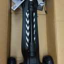 Electric Scooter for Kids Ages 3-12, Full Body Lights Up, Wide Deck, 3 Adjustable Heights, 5MPH Safe Speed, 90min Riding, Foldable 3 Wheel Electric Scooter for Kids Boys Girls Toddler (Black + Pull Handle)