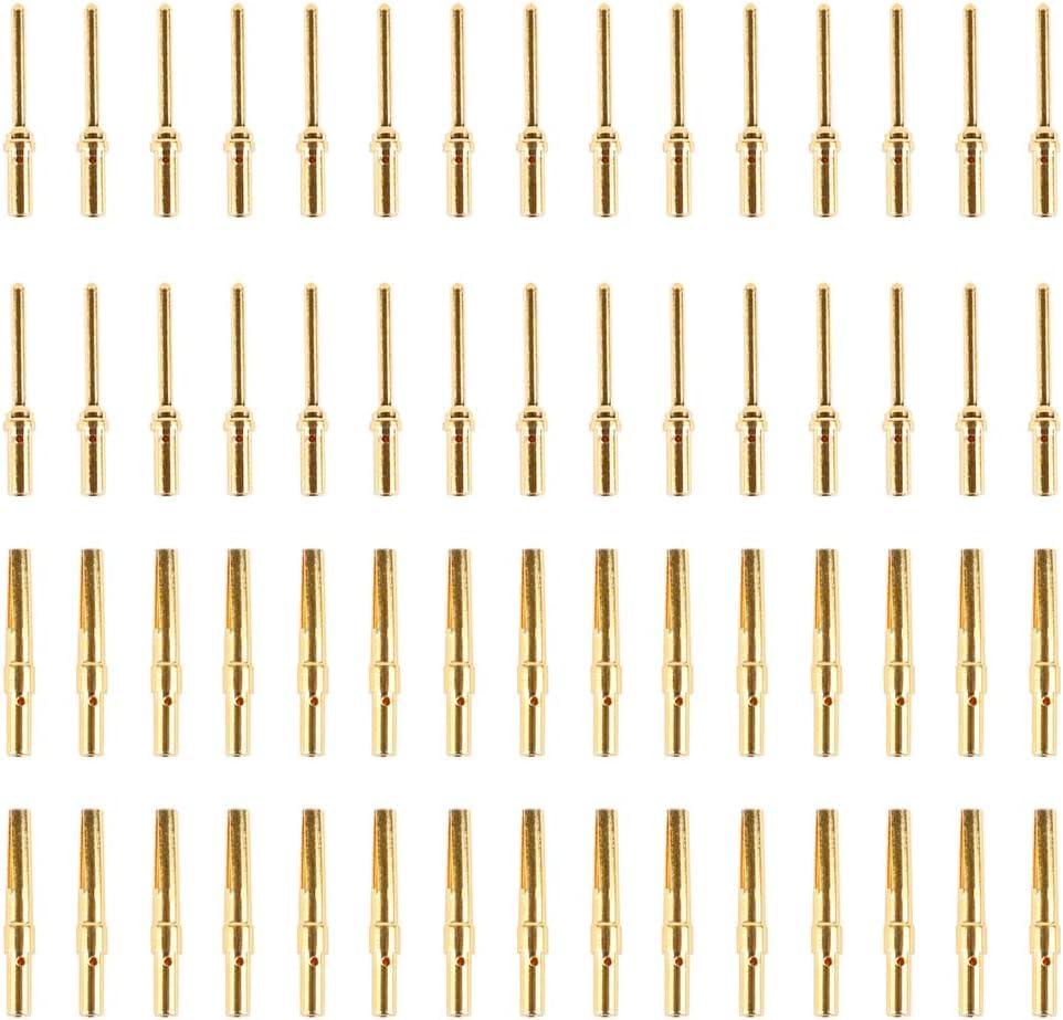 JRready ST6239 Gold Plate Terminal DB9 Connector pin barrle 205089-1 and 205090-1 D-SUB Crimp Connector Crimp contacts30 Pin and 30 Socket