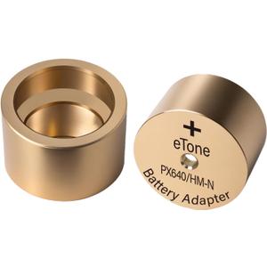 2pcs eTone PX640 Camera Battery Adapter for Vintage Film Cameras Copper Made HM-N Camera Perfect Adapter for Yashica Electro GX and A675/LR44/SR44 Batteries.