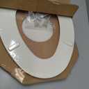 Mayfair Cassel Slow Close Toilet Seat, Easy Clean, Non Slip Premium Wood Seat, Easy Install, Made in USA, Elongated, Biscuit