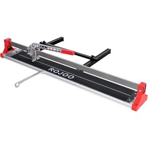 32/48 inch Manual Tile Cutting Machine Wide Aluminum Bottom Plate Single Slide Rail Adjustable Ceramic Porcelain Tile Cutter Heavy Duty (48inch/120cm)