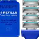 Harry's Plus Razor Refills - 4 Cartridges with Travel Blade Cover
Compact Cartridge Design for Precise Control - Shaving Kit for Men - Only Compatible with Harry's Plus Handles