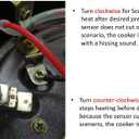 Electric Pressure Cooker Pressure Sensor or Switch KSD105 250V~10A Works with Instant Pot, Power Cooker, Cuisinart, Farberware, Power Quick Pot, Crock-Pot