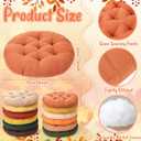 Fumete 12 Pcs Floor Pillows Cushions Seating 16 x 16 Inches Color Round Seat Reading Floor Chair Cushions for Kids Adults Classroom Home School Playing Supplies(Warm Color)