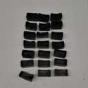 20Pcs Rectangle Rubber Furniture Leg Caps (3/4" x 1-1/2"), Vinyl Flexible Chair Leg Floor Protectors for Patio Indoor Chair Table Bed, 19 x 39mm (20mm x 40mm)
