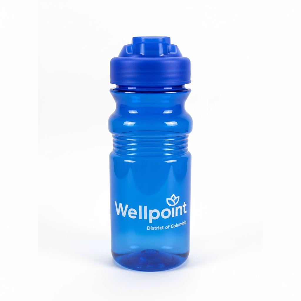 10 Pcs Blue Water Bottles 12 Oz