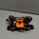 Eagloo Dog Harness Small Sized Dog, No Pull Service Vest with Reflective Strips and Control Handle, Adjustable and Comfortable for Walking, No Choke Pet Harness with 2 Metal Rings, Orange, S