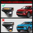 Huray Left Headlight for Chevy Trax LS/1RS 2024 2025 w/o LED DRL LH | Projector Headlamp Assembly OE Factory Head Light Replacement for GM2502552 42907053 Driver Side