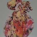 WDIRARA Women's Halter Cut Out Dress Floral Cheetah Print Asymmetrical Hem Sexy High Slit Mesh Ruffle Dresses (Crossed Flower Leopard), XS