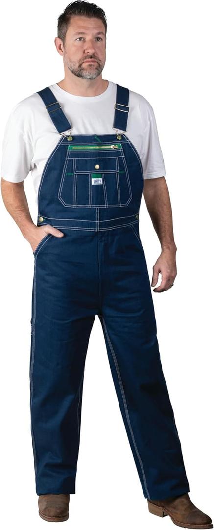 Liberty mens Rigid Denim Bib Overall (40W x 32L)