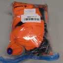 BRKURLEG Dog Winter Jackets for Medium Dogs, Dog Coat with Harness Built in, Dogs Snowsuits with Zipper, Waterproof Windproof Pet Puffer Jacket Fleece Vest for Pug, French Bulldog, Orange M