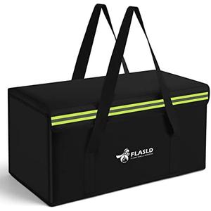 FLASLD Large Fireproof Lipo Bag for 200Ah Lithium Battery Storage and Charging, 22 x 9 x 9.5in E-bike Battery Bag Waterproof Box for Documents and Valuables