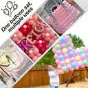 Pastel Pink Quick Link Balloons, 100PCS 10 Inch Baby Pink Linking Balloons for Making Balloon Wall Heart Arch, Tails Balloon for Girls Wedding Birthday Baby Shower Valentine's Party Decorations