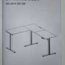 Agilestic L Shaped Standing Desk Adjustable Height, Electric Corner Standing Desk, 63 x 55 inch Sit Stand Computer Table with Splice Board, White 