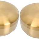 Amosfun 2Pcs Double Layer Stainless Steel Bowls Korean Style Food Storage and Soup Containers Portable and Easy to Clean for Home Restaurant and Dining